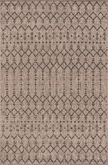 Ourika Moroccan Geometric Textured Weave Indoor/outdoor Area Rug